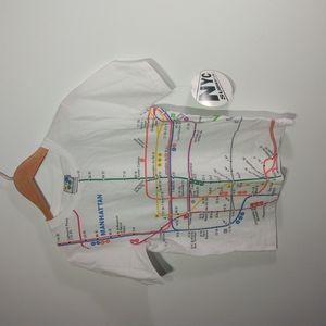 New with tags NYC t shirt subway line apparel